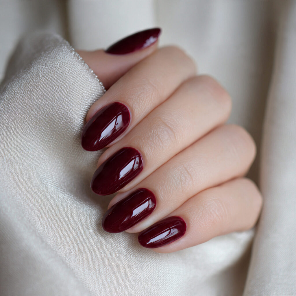 Deep Wine Short Oval