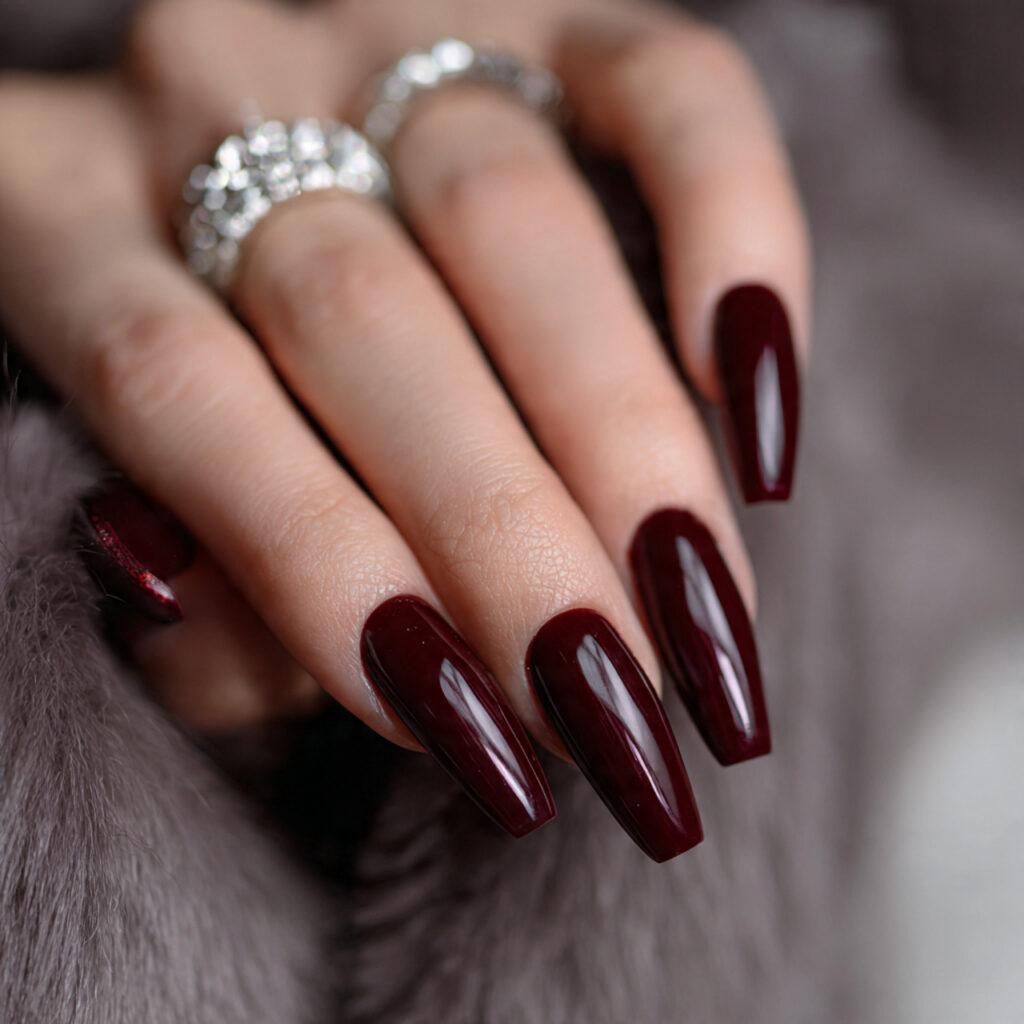 Oxblood Coffin Acrylic