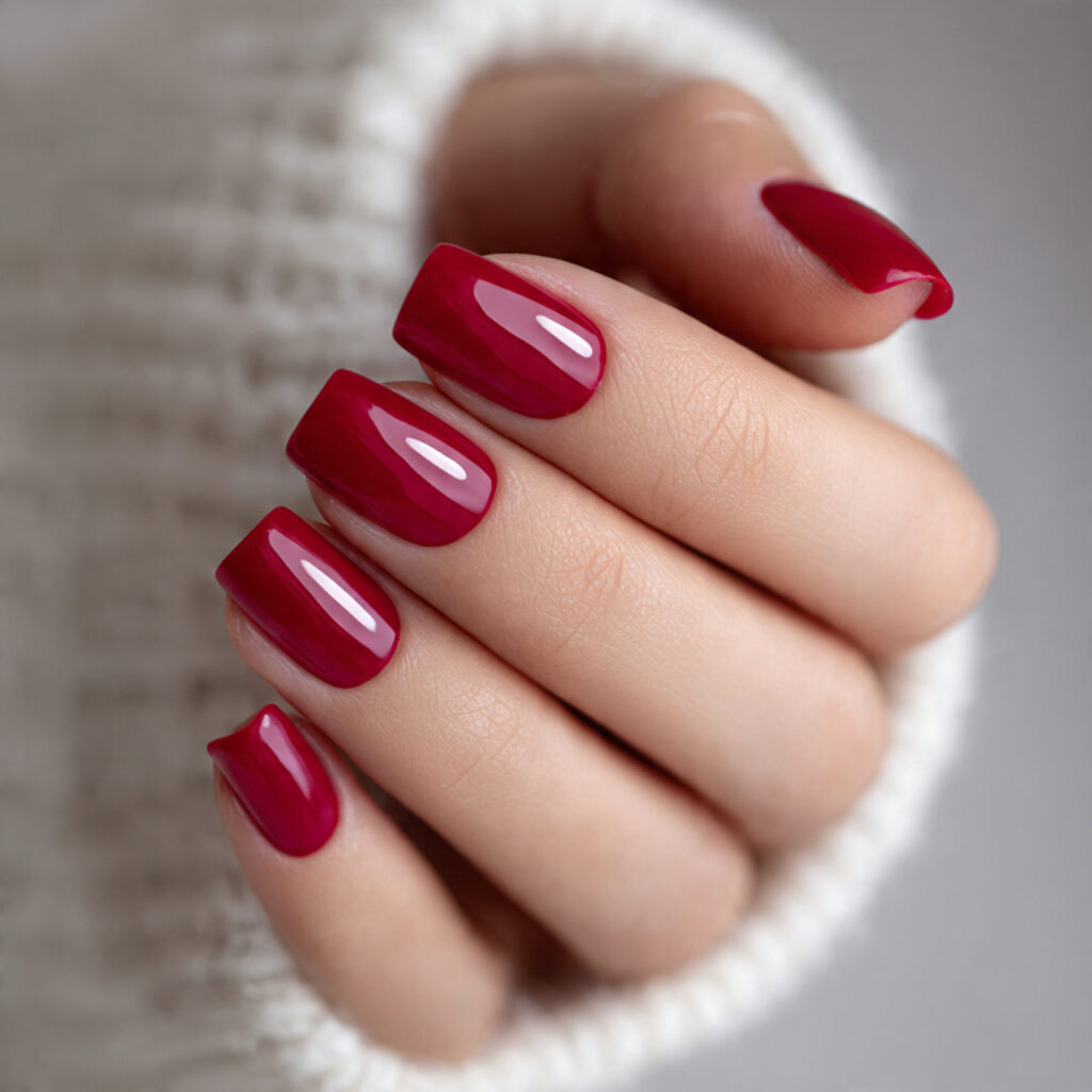 Cherry Red Nails