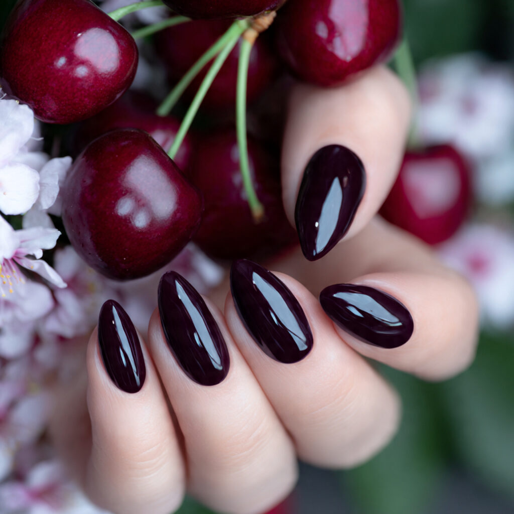 Nail Inspo Red: 14 Stunning Red Nail Ideas That Feel Bold, Chic, and Impossible to Ignore 5 attractive black cherry acrylic nails