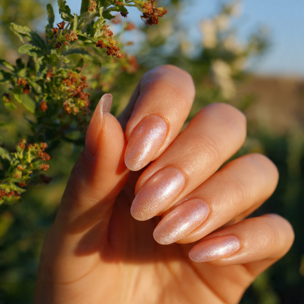 attractive champagne glaze over golden hour glow n