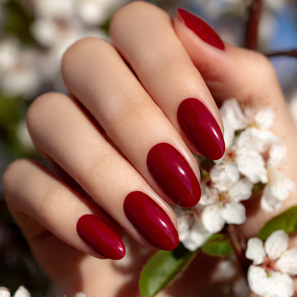 Nail Inspo Red: 14 Stunning Red Nail Ideas That Feel Bold, Chic, and Impossible to Ignore 1 attractive classic cherry red gloss nails