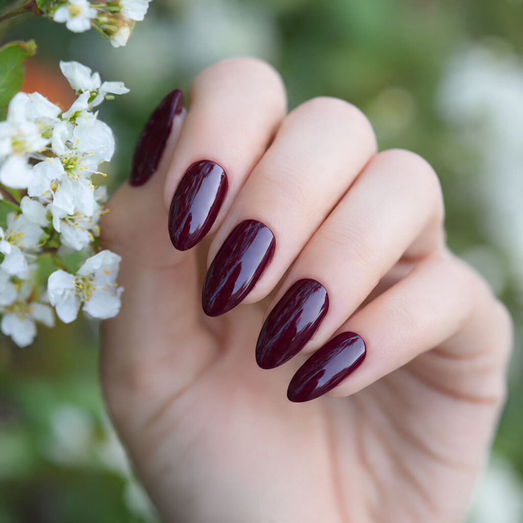 Nail Inspo Red: 14 Stunning Red Nail Ideas That Feel Bold, Chic, and Impossible to Ignore 4 attractive deep burgundy almond nails