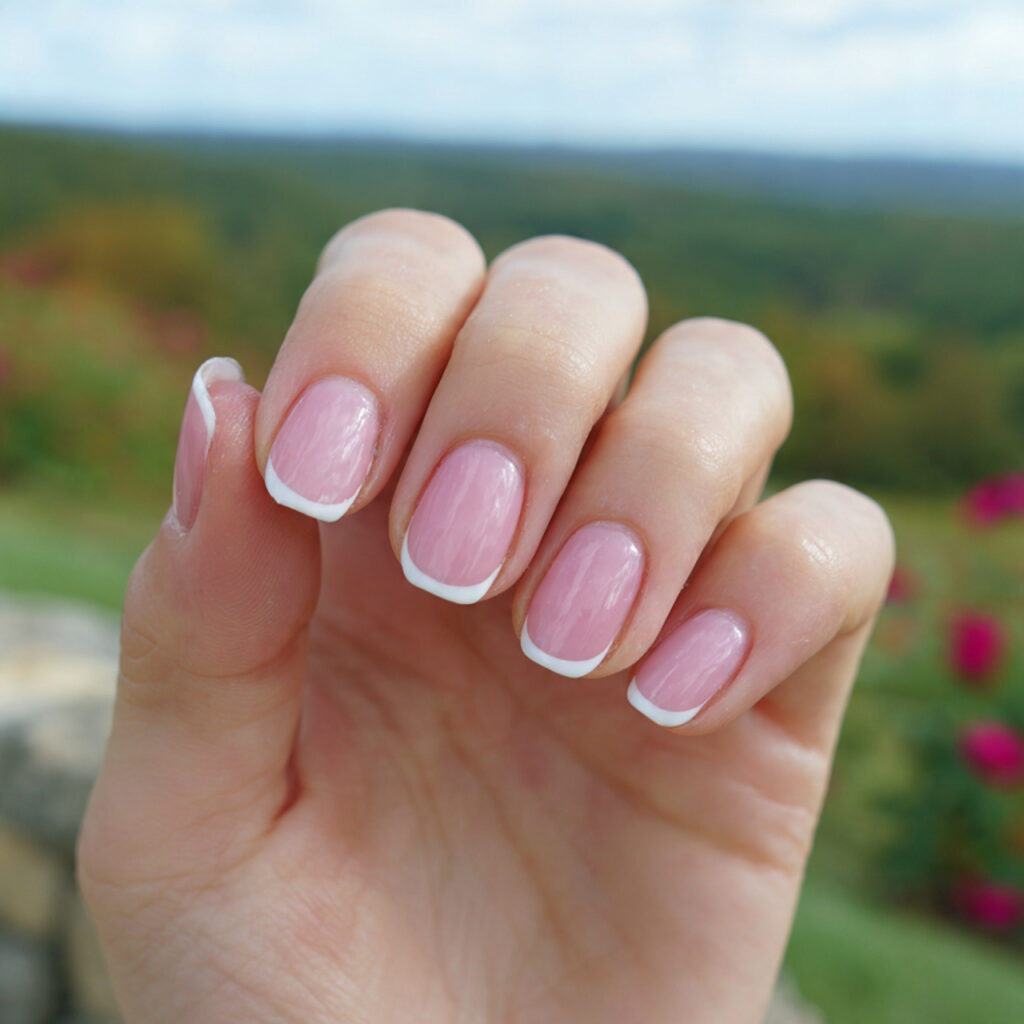 Nail Inspo Pink: 14 Dreamy Pink Nail Ideas You’ll Want to Save Immediately 6 attractive double french pink and white tips with