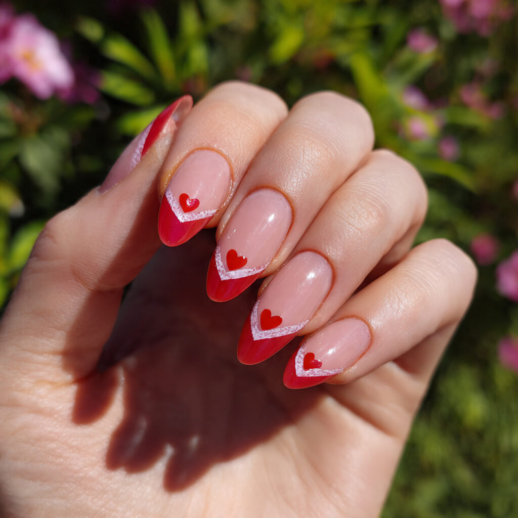 Nail Inspo Y2K: 14 Playful Y2K Nail Ideas That Feel So Cute and Nostalgic 6 attractive heart tip y2k nails with outdoor summer 1