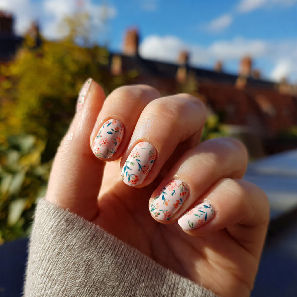 attractive milky white glazed short nails with out