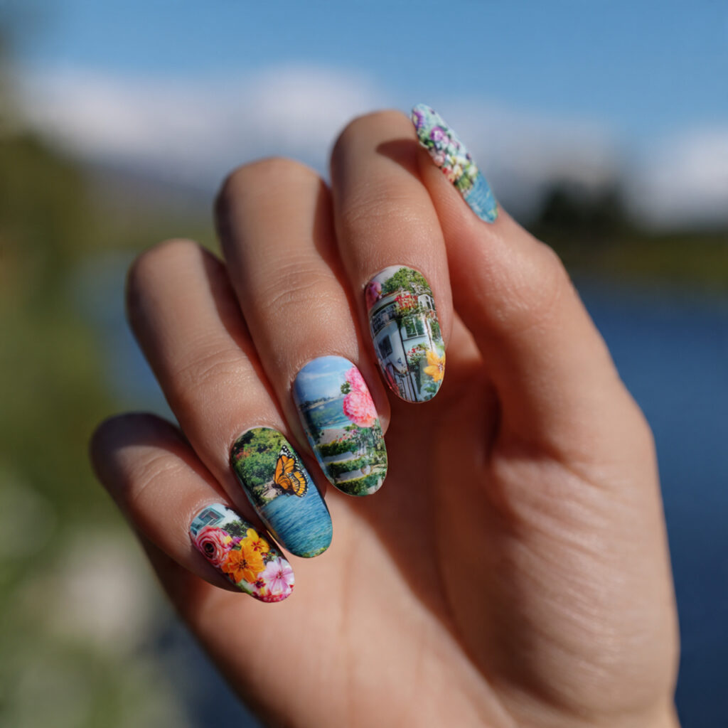 attractive mixed maximalist summer set nails with 1