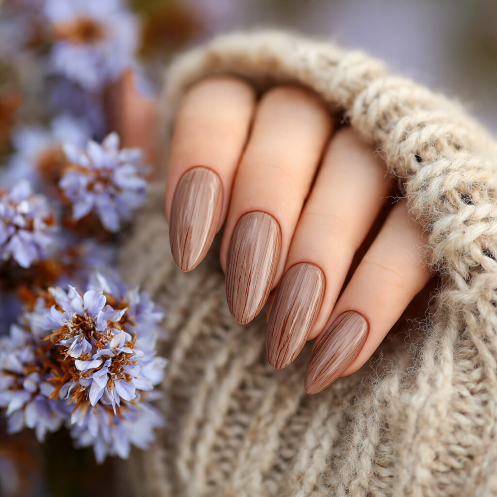 Nail Inspo Almond: 12 Dreamy Almond Nail Ideas You’ll Want to Save Instantly 10 attractive mocha latte almond nails with outdoor s