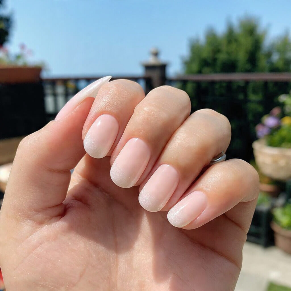 attractive ombre french baby boomer summer edition