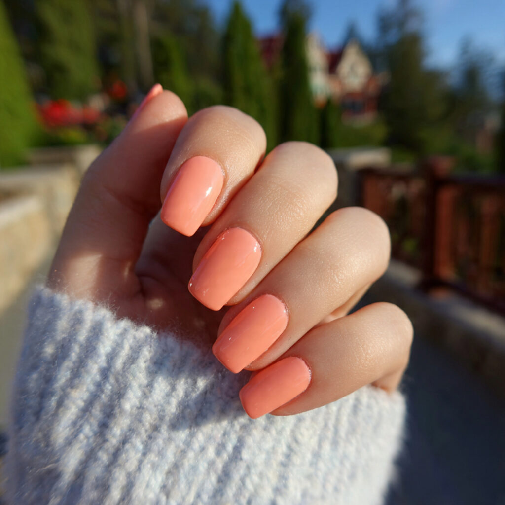 attractive peach sorbet gloss soft orange cream na