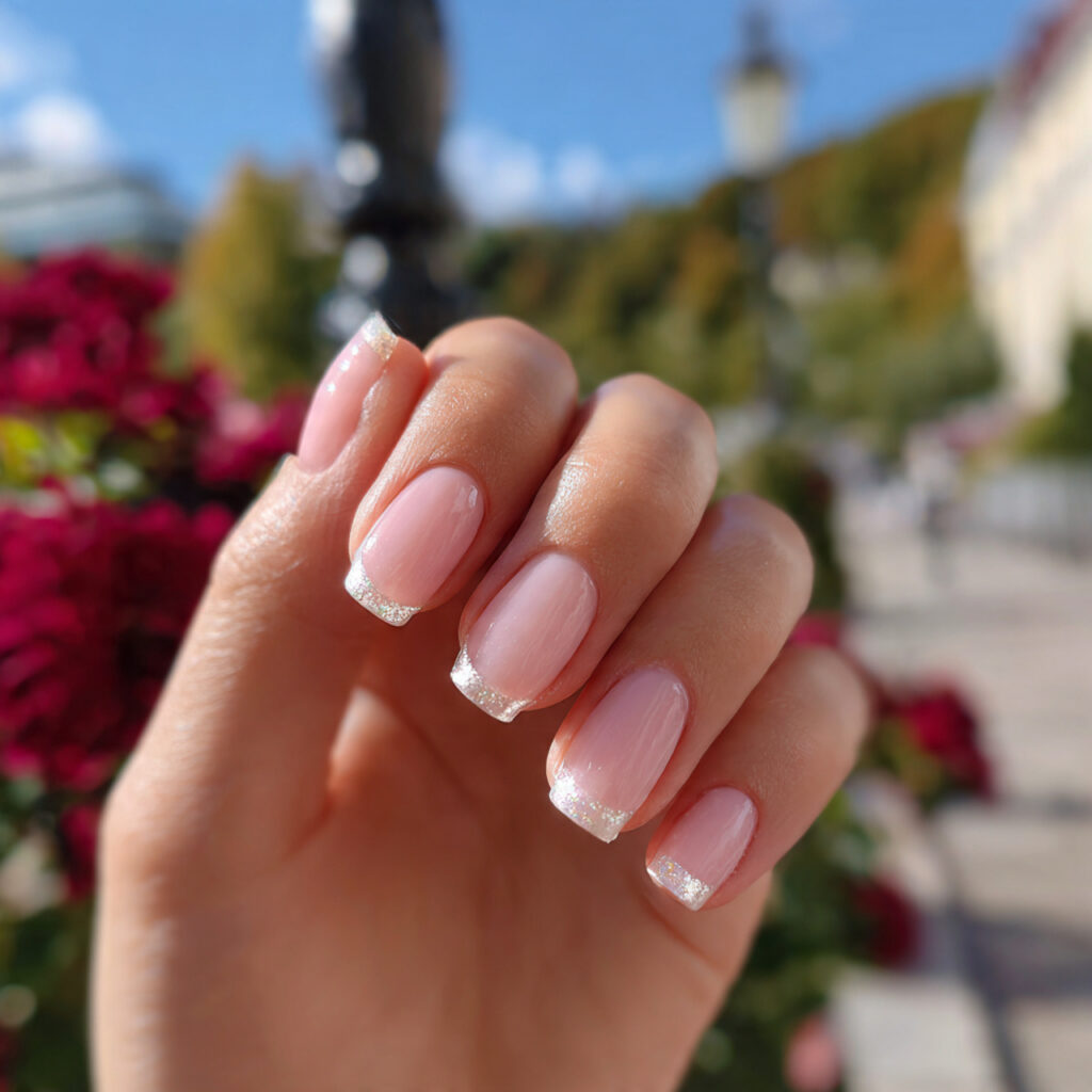 Nail Inspo French: 12 Dreamy French Tip Nail Ideas You’ll Want to Save Immediately 6 attractive pearl shine micro french manicure with