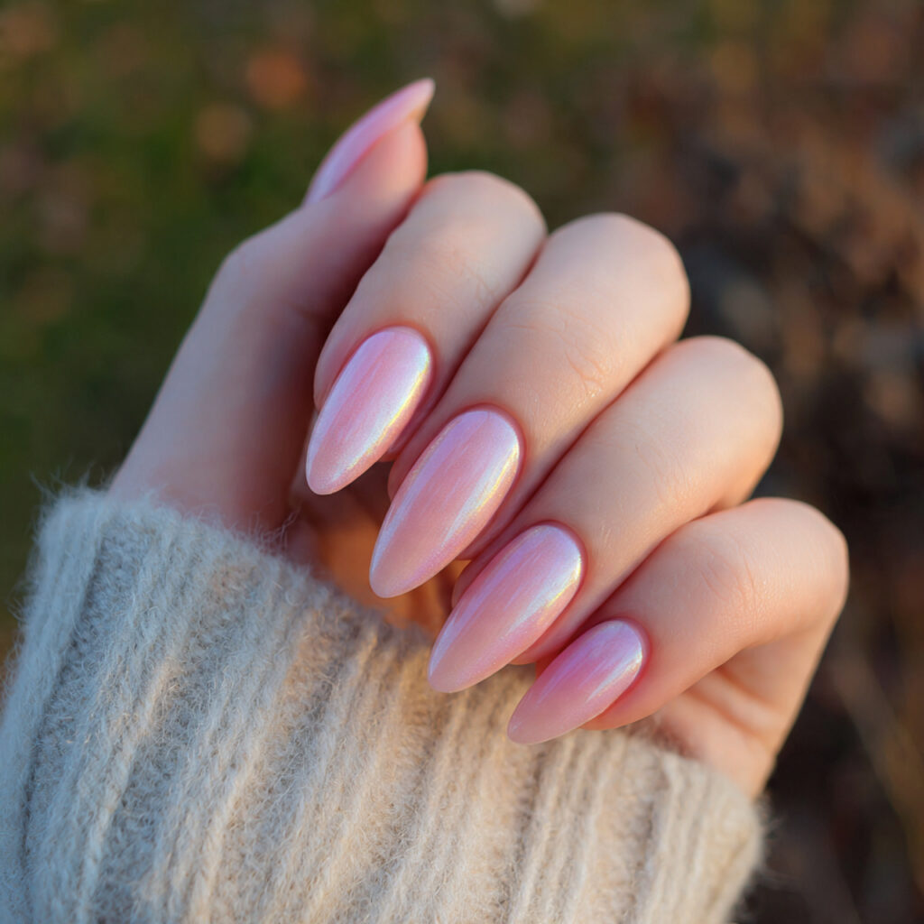 Nail Inspo Pink: 14 Dreamy Pink Nail Ideas You’ll Want to Save Immediately 7 attractive pink aura nails with a soft glow center