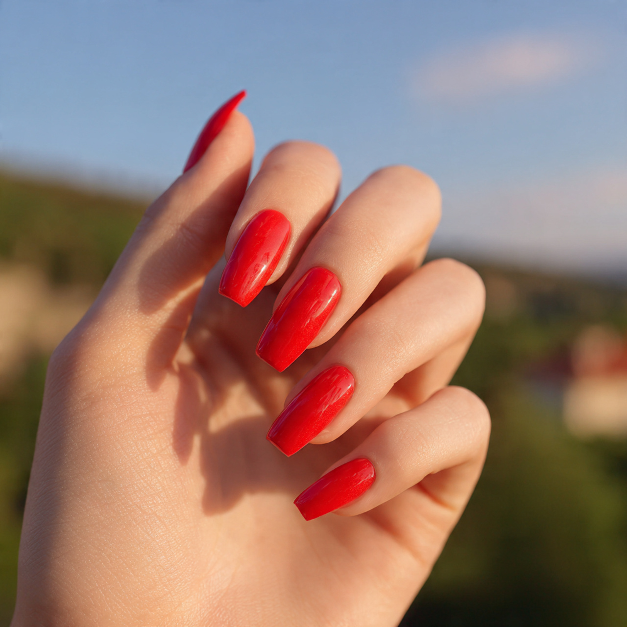 Red Coffin Nails