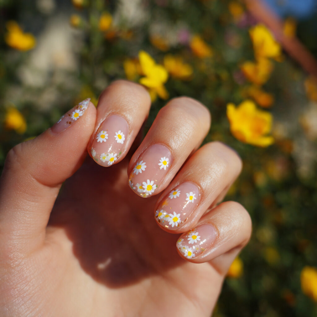 attractive simple base with tiny daisy clusters na