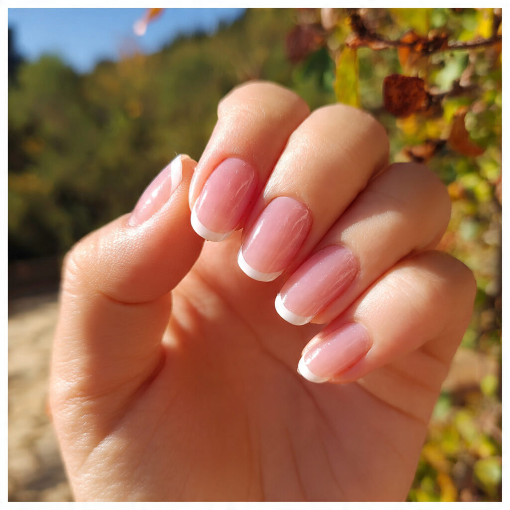 attractive skinny french tip on short nails ultra