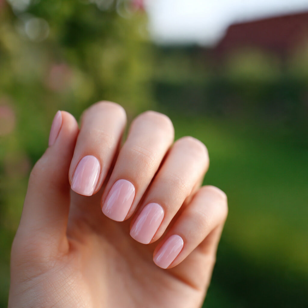 attractive soft milky white gloss clean girl class