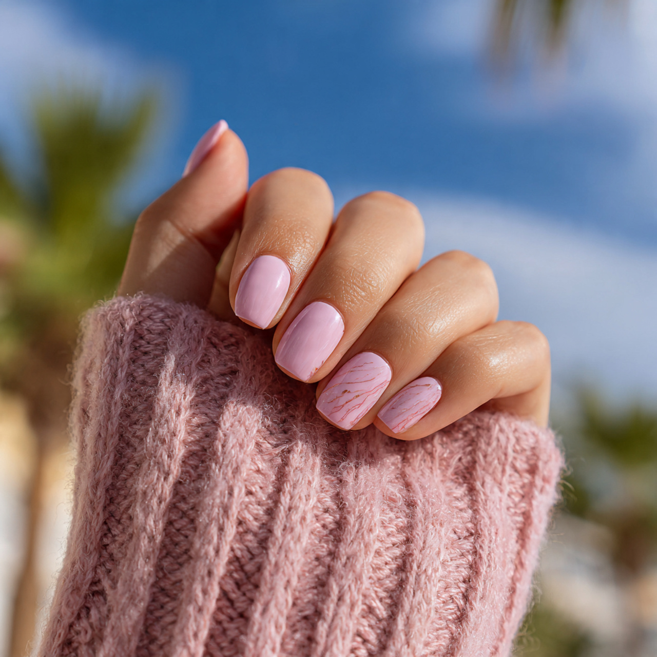 Soft Pink Nails