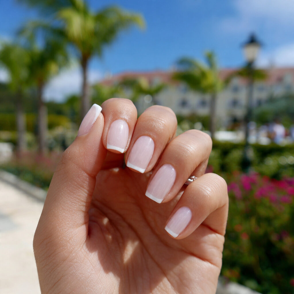 attractive soft white micro french for vacation ch