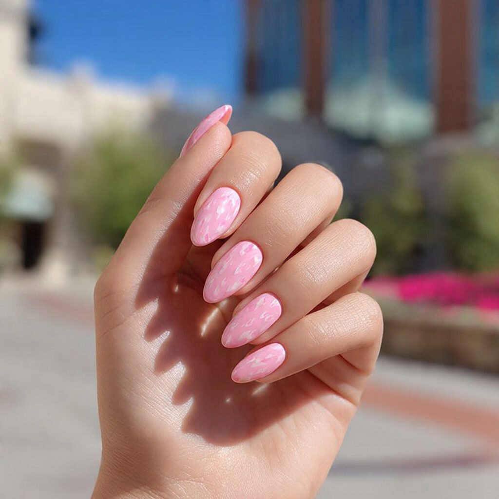 Short Almond Acrylic Nails: 14 Dreamy Designs That Feel Soft, Chic, and So Save-Worthy 1 attractive strawberry milk short almond acrylic na