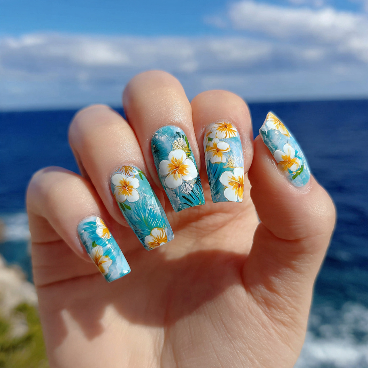 Summer Acrylic Nails