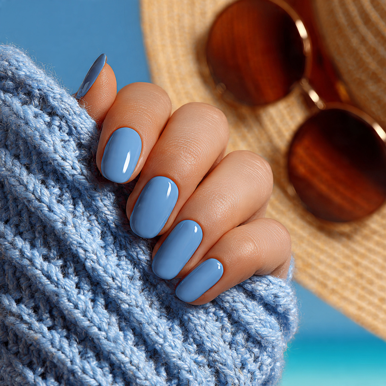 Summer Nails Blue