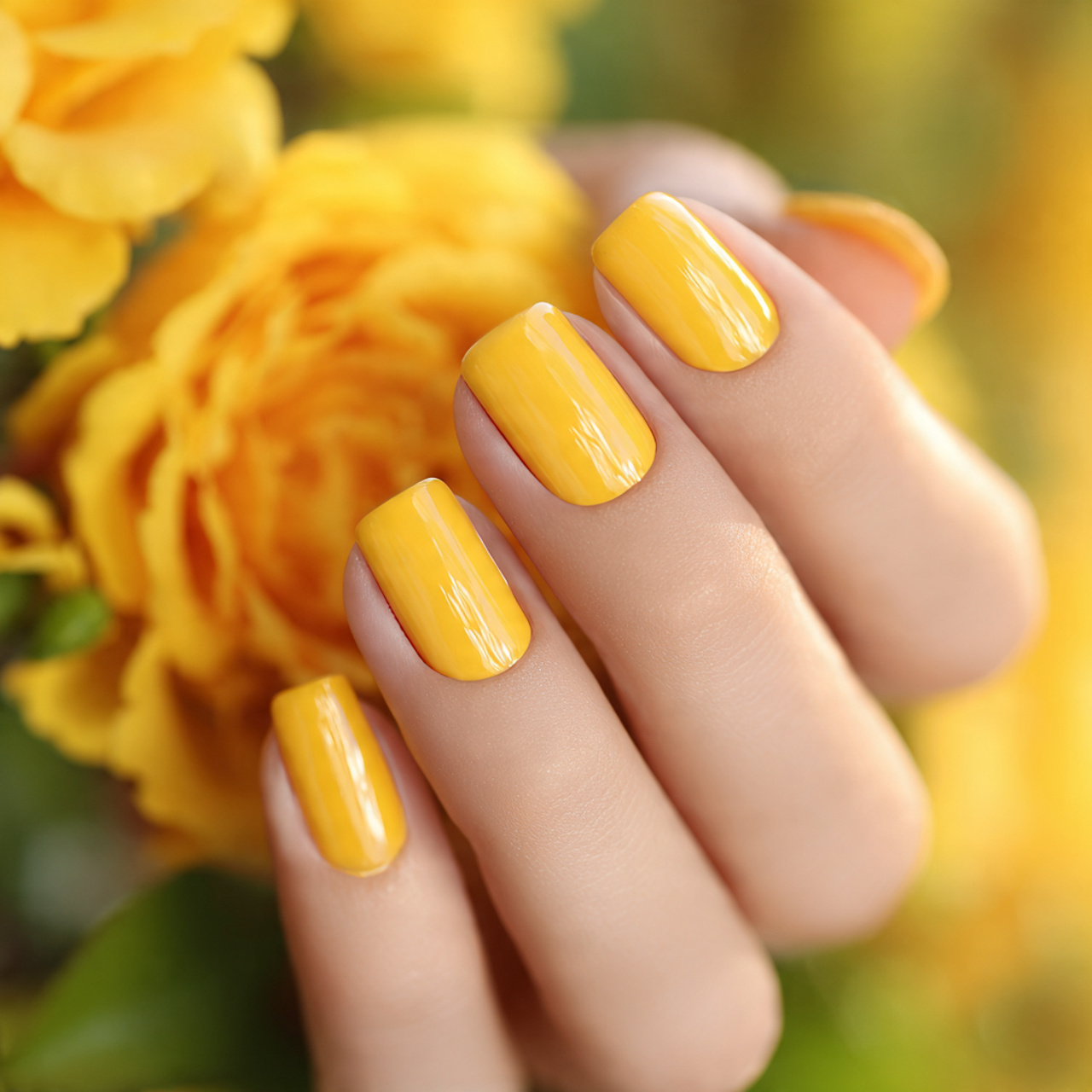 Summer Nails Yellow