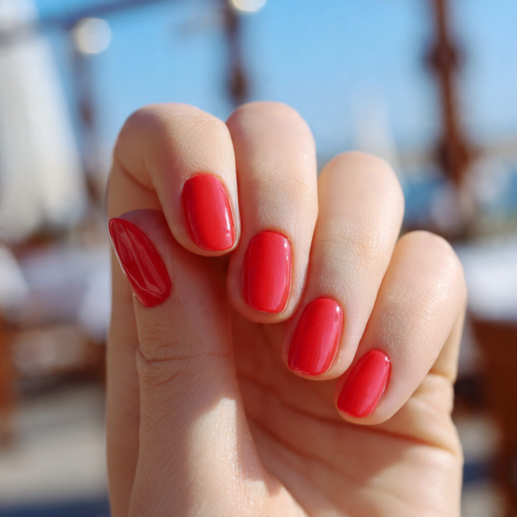 Nail Inspo Red: 14 Stunning Red Nail Ideas That Feel Bold, Chic, and Impossible to Ignore 3 attractive tomato red short nails