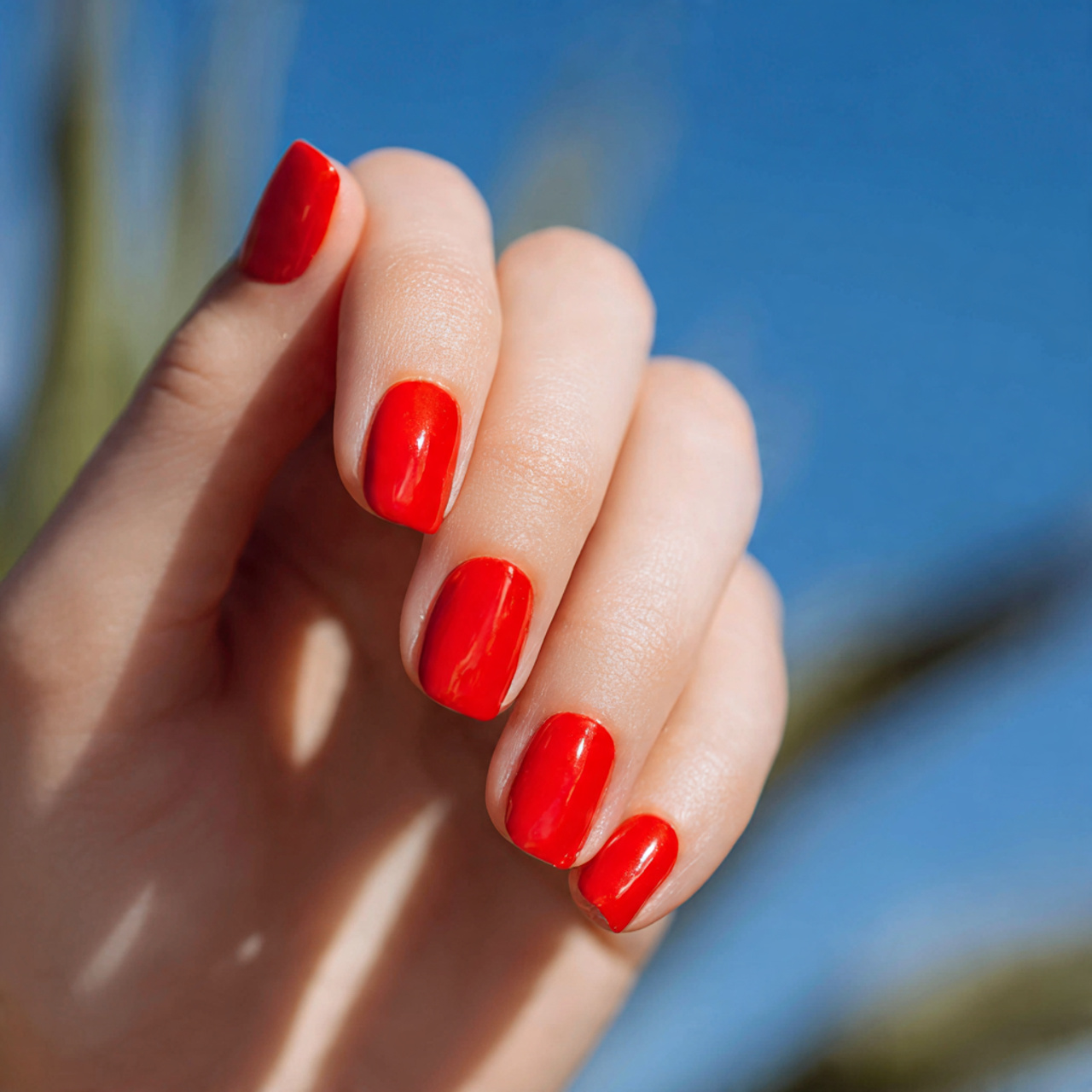 Trending Short Red Nails