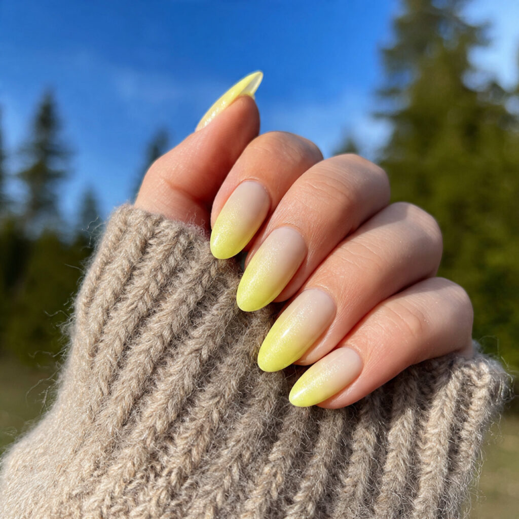 attractive vanilla base with yellow glow overlay