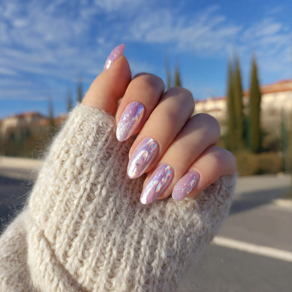 Nail Inspo Y2K: 14 Playful Y2K Nail Ideas That Feel So Cute and Nostalgic 8 attractivepink and silver aura nails with outdoor