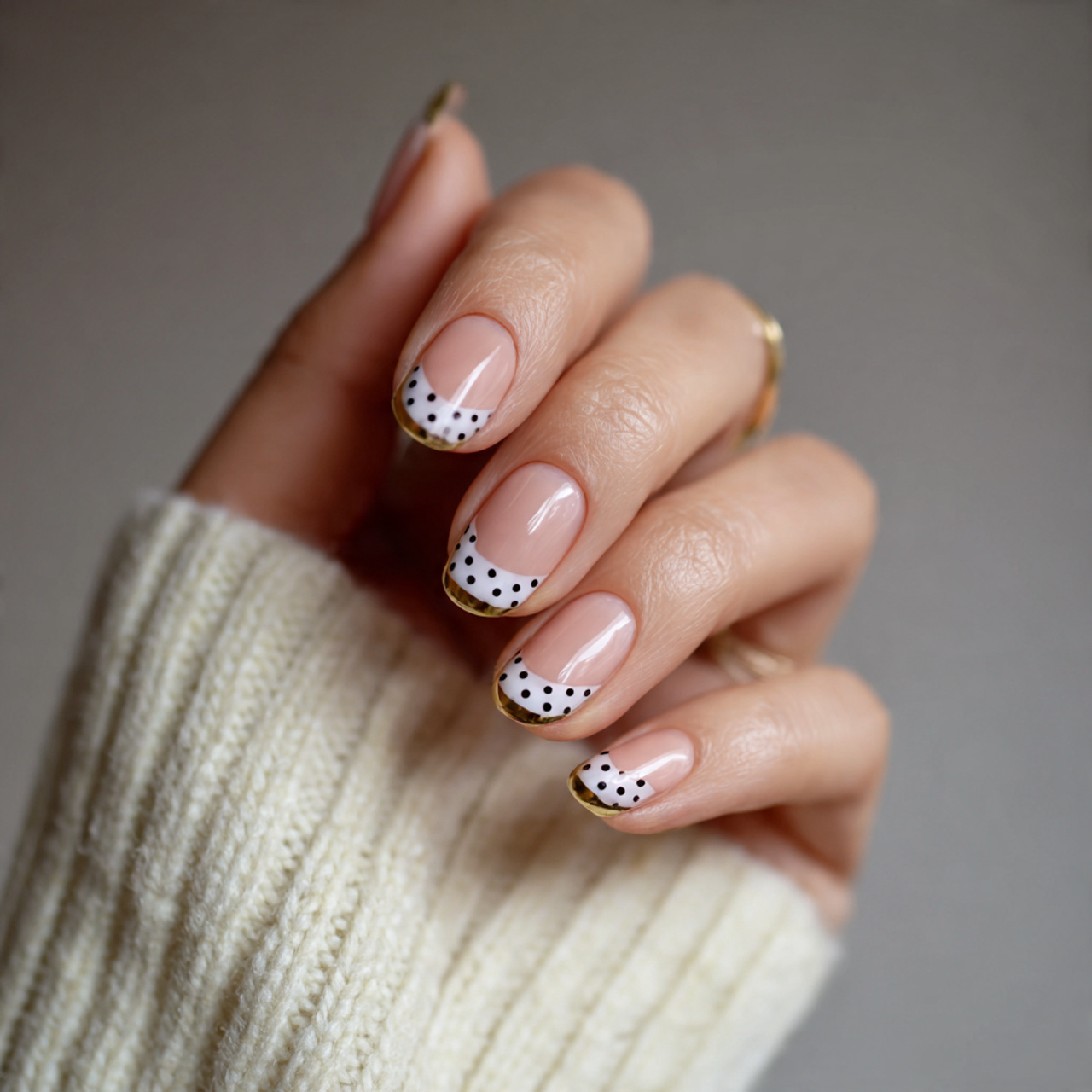 Nail Inspo Polka Dots