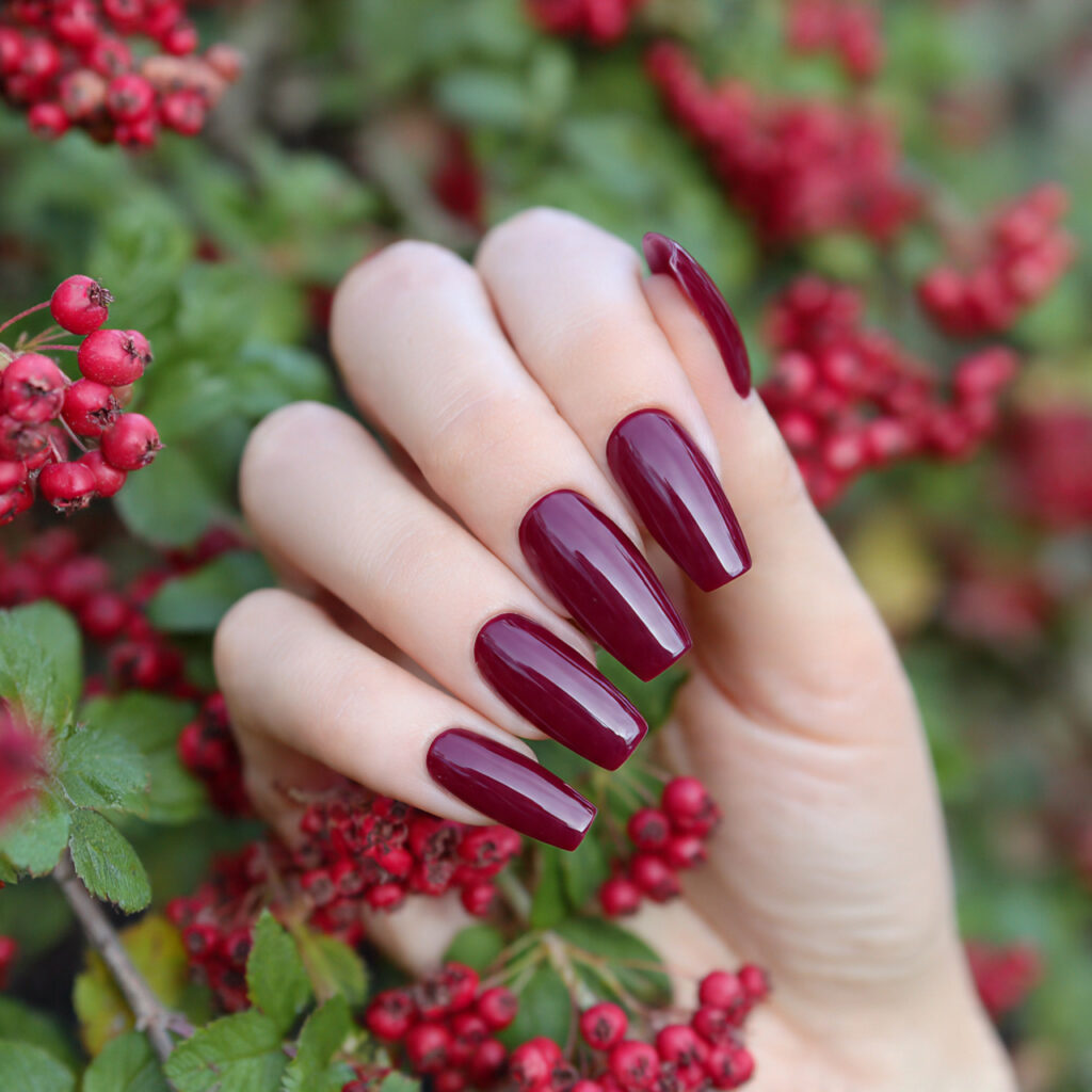 Nail Inspo Red: 14 Stunning Red Nail Ideas That Feel Bold, Chic, and Impossible to Ignore 6 zattractivecranberry red coffin nails