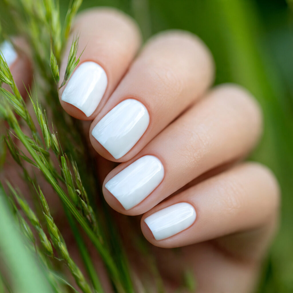 Summer Nails Square: 16 Dreamy Designs You’ll Want to Screenshot Immediately 5 attractive milky white short square nails with out