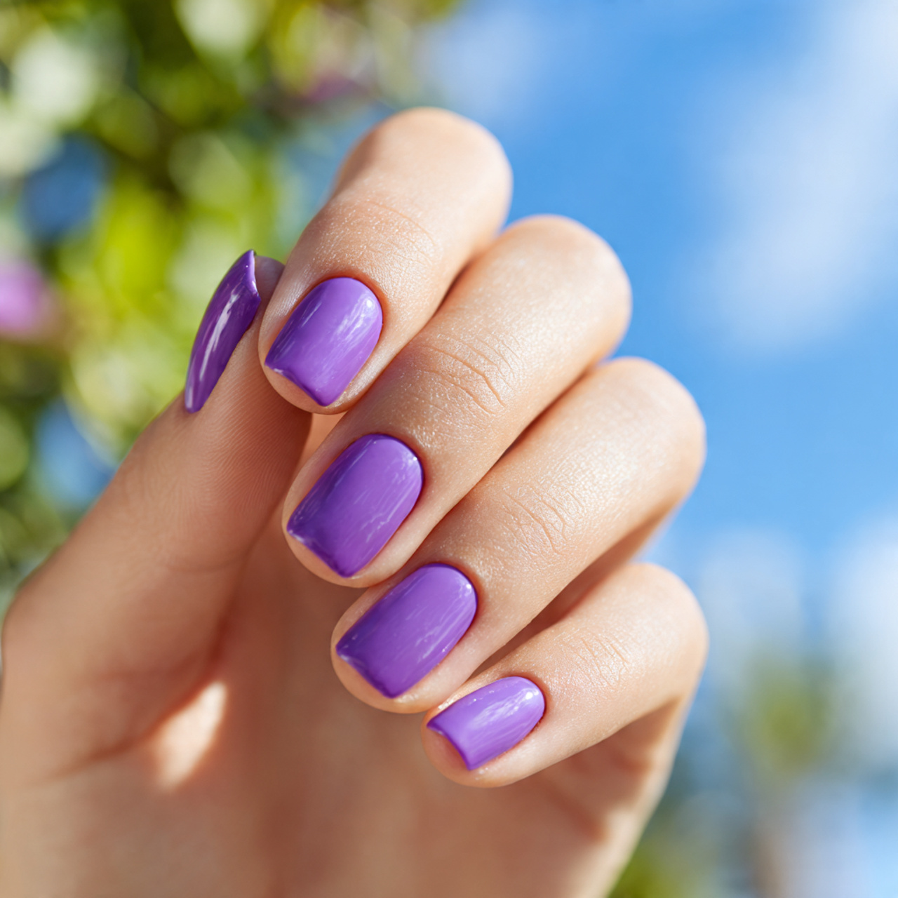Summer Nails Purple