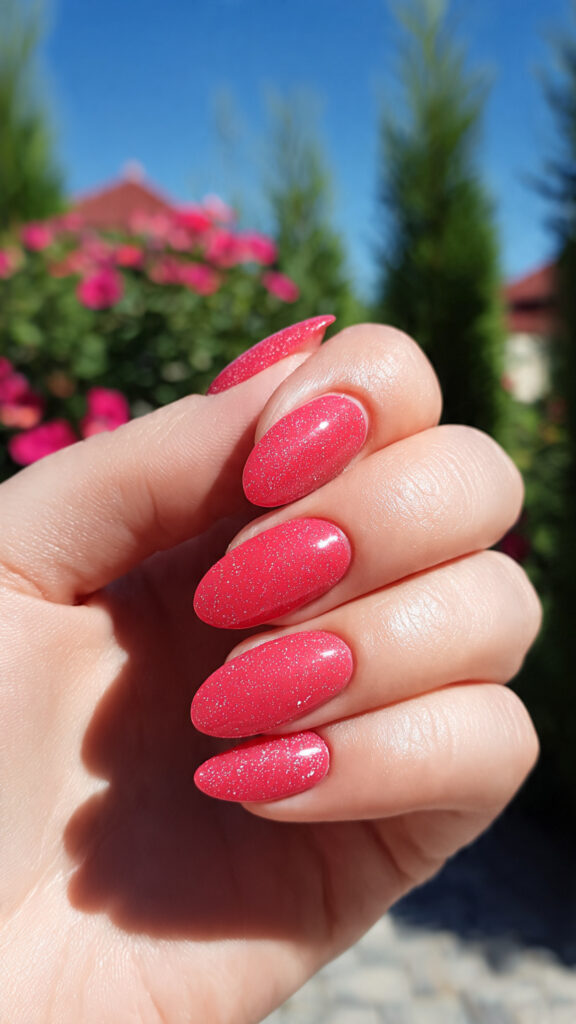 Summer Nails Colorful: Bright, Playful & Totally Aesthetic Ideas 4 close up of one hand with attractive strawberry pi