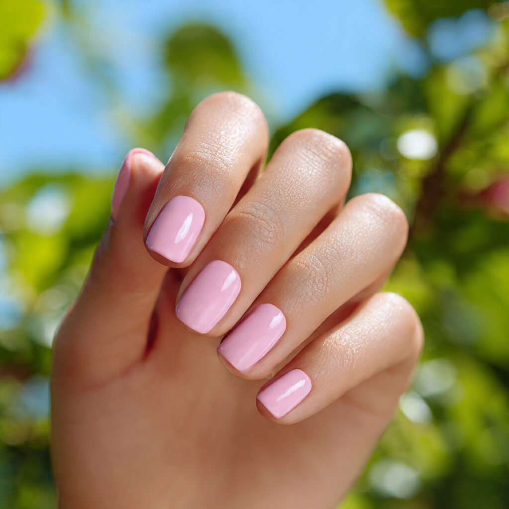 Summer Nails Basic: Soft, Minimal & Beautiful Ideas You’ll Want to Copy 3 one hand with attractive baby pink glossy nails gl