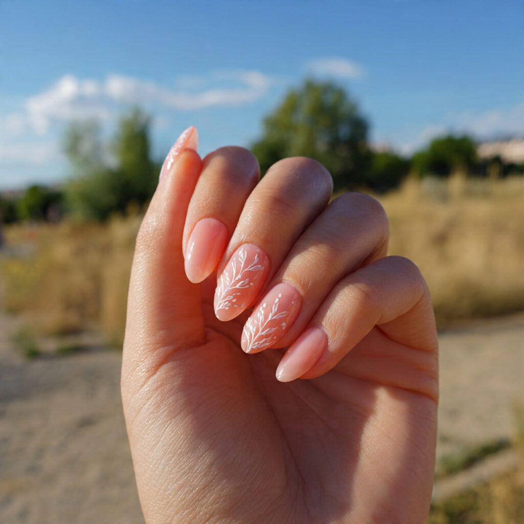 Summer Nails Art: Tiny Masterpieces for Your Fingertips 8 one hand with attractive minimal line art nails gl