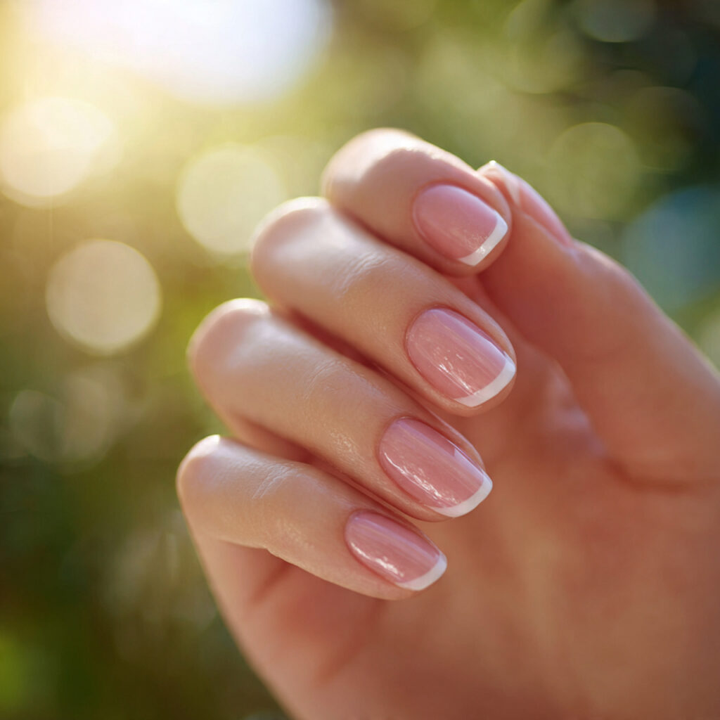 Summer Nails Basic: Soft, Minimal & Beautiful Ideas You’ll Want to Copy 5 one hand with attractive soft pink french tip nail