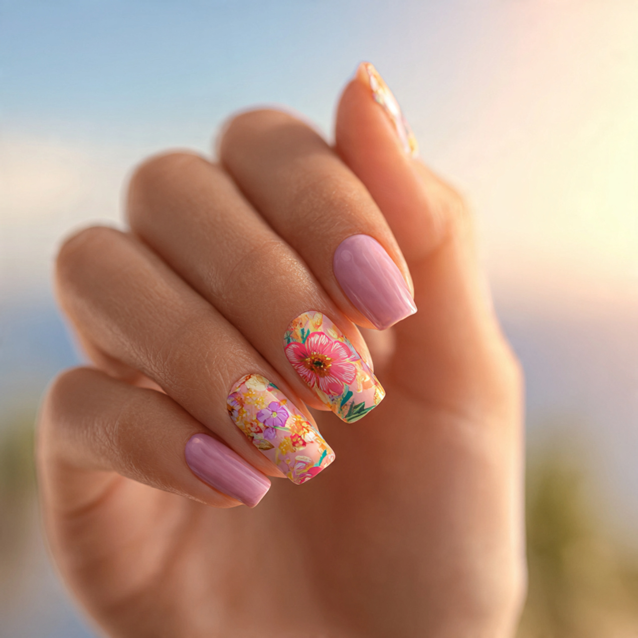 Summer Nails 2026 Square