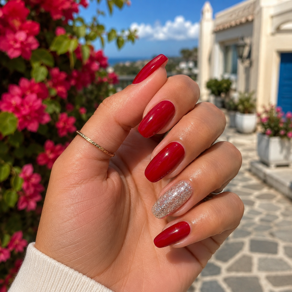 Red Silver Nails: Bold Glam Meets Icy Shine 1 ChatGPT Image May 9 2026 03 46 14 PM