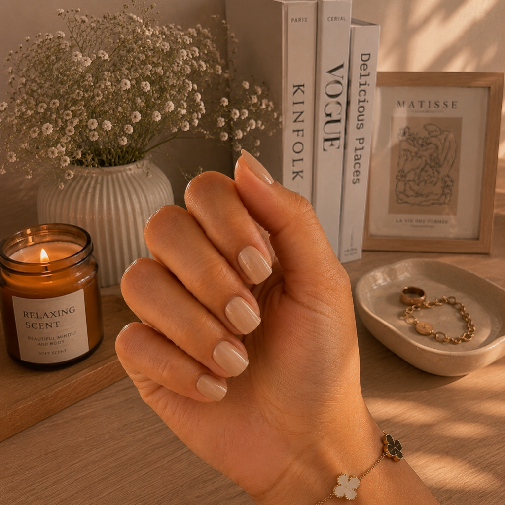 Nail Inspo for Short Nails: Cute, Glossy Ideas You’ll Want to Save Instantly 2 Soft Beige Minimal Nails