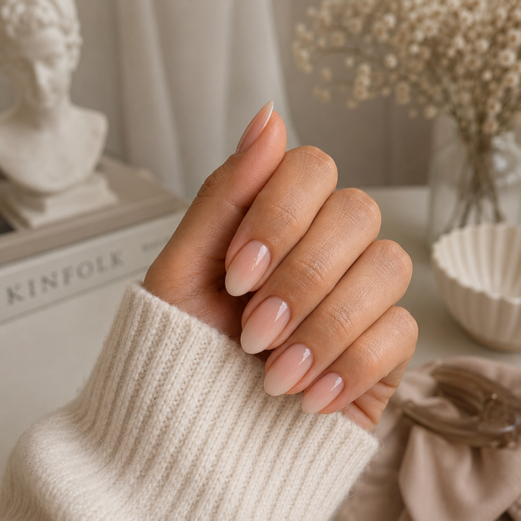 Nail Inspo for Short Nails: Cute, Glossy Ideas You’ll Want to Save Instantly 11 Soft Ombre Nude Nails