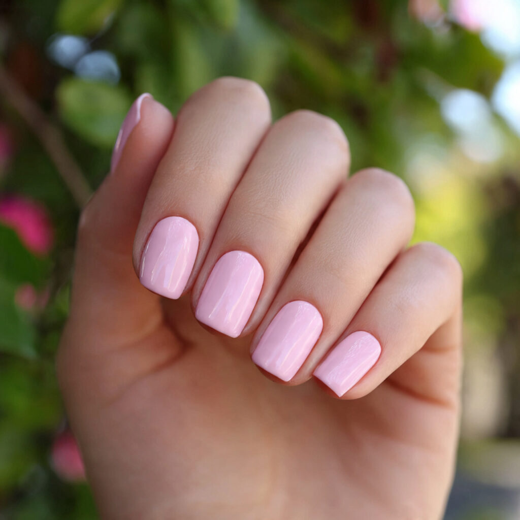 Nail Inspo Plain: Soft, Minimal Looks That Feel Effortlessly Chic 13 attractive baby pink short plain nails with outdoo