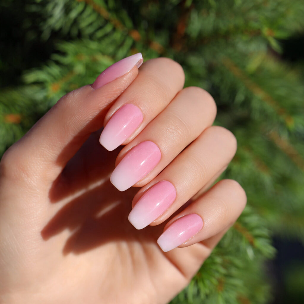 Short Ombre Nails: Soft Blends You’ll Keep Staring At 4 attractive baby pink to clear ombre nails with out