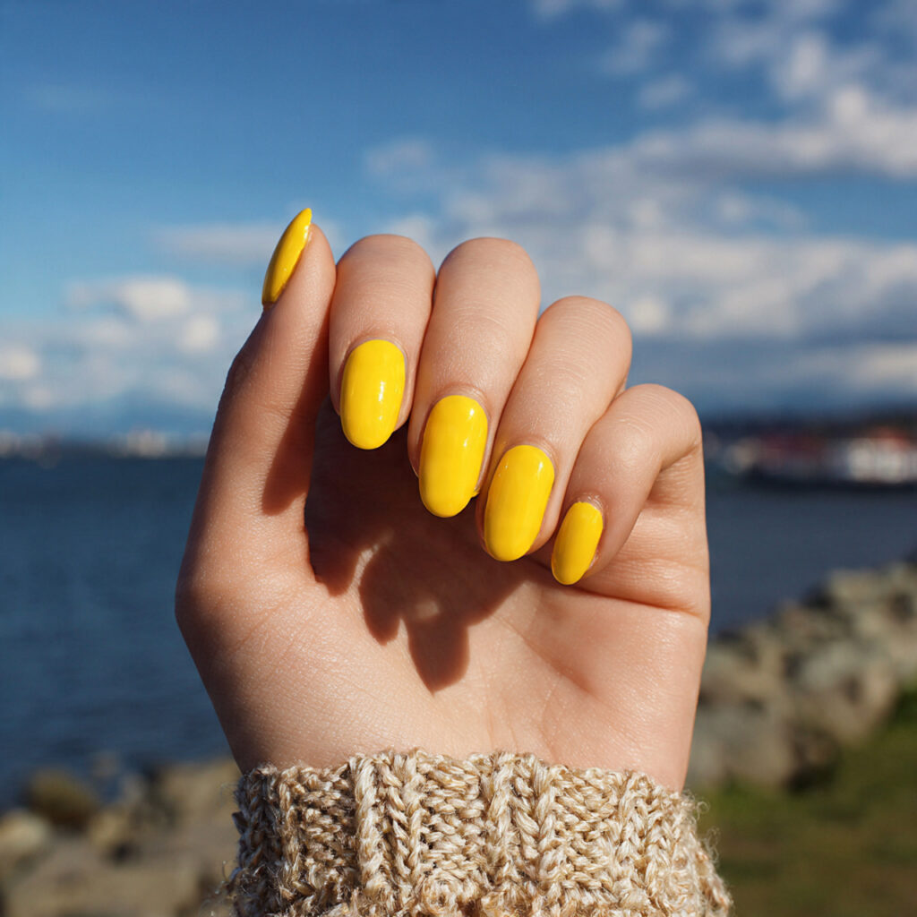 Nail Inspo Yellow: Bright, Happy & Sunshine-Ready 9 attractive bright yellow statement nails with outd