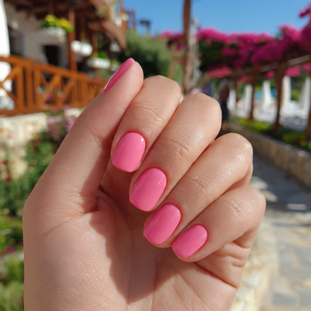 Nail Inspo for Kids: Cute, Colorful & Playful Designs to Try 6 attractive bubblegum pink gloss short nails with o