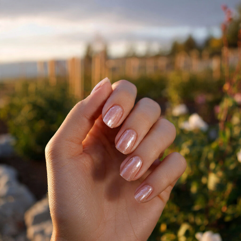 Nail Ideas for Short Nails: Cute, Aesthetic & Effortlessly Pretty Looks 6 attractive clear gloss clean girl short nails with