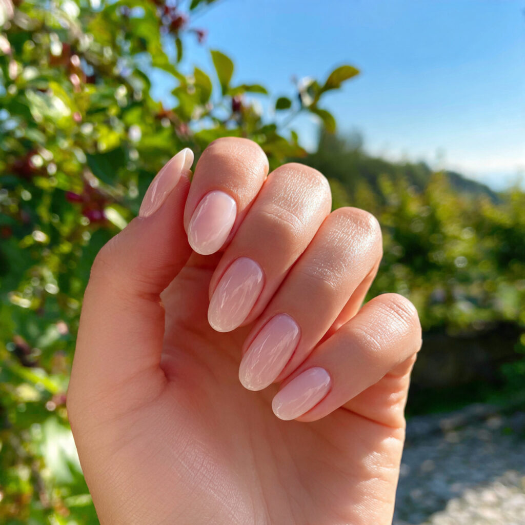 Short Nails Ideas Simple: 14 Cute & Effortless Looks You’ll Love 5 attractive clear gloss natural nails with outdoor