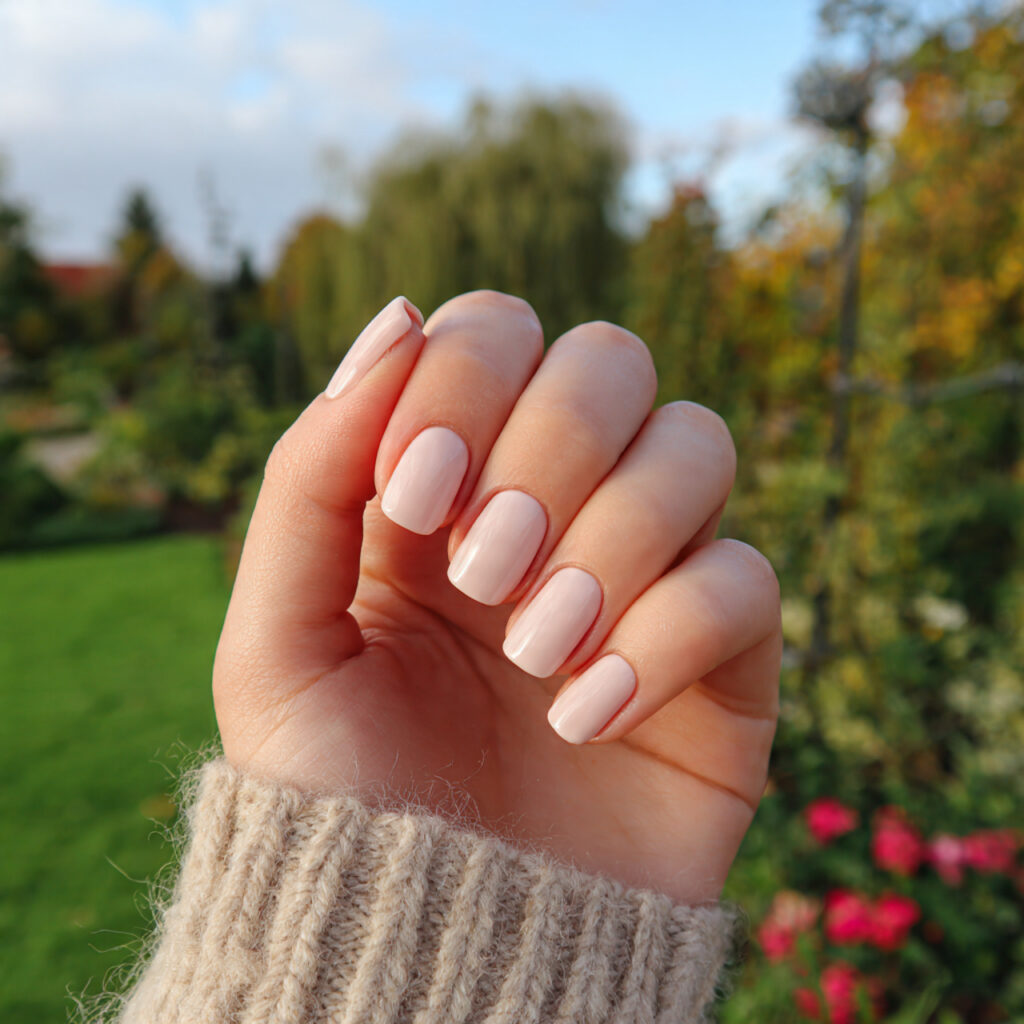 Nail Inspo Square Medium: Chic, Balanced & Aesthetic Ideas You’ll Love 10 attractive creamy beige square nails with outdoor