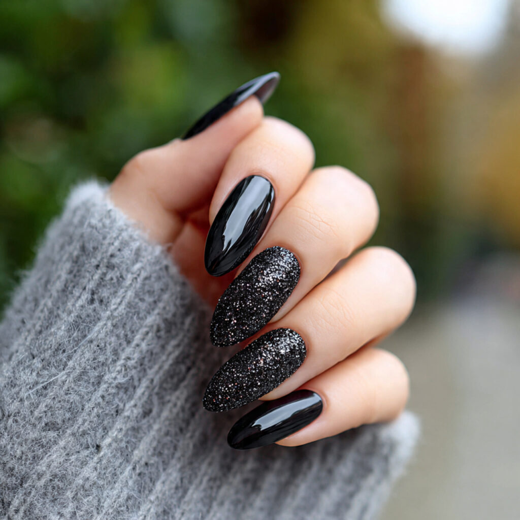 Nail Inspo With Thumb: The Tiny Detail That Changes Everything 10 attractive dark nails with statement thumb with ou